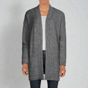 All Saints heavy knit open front cardigan grey women's size M